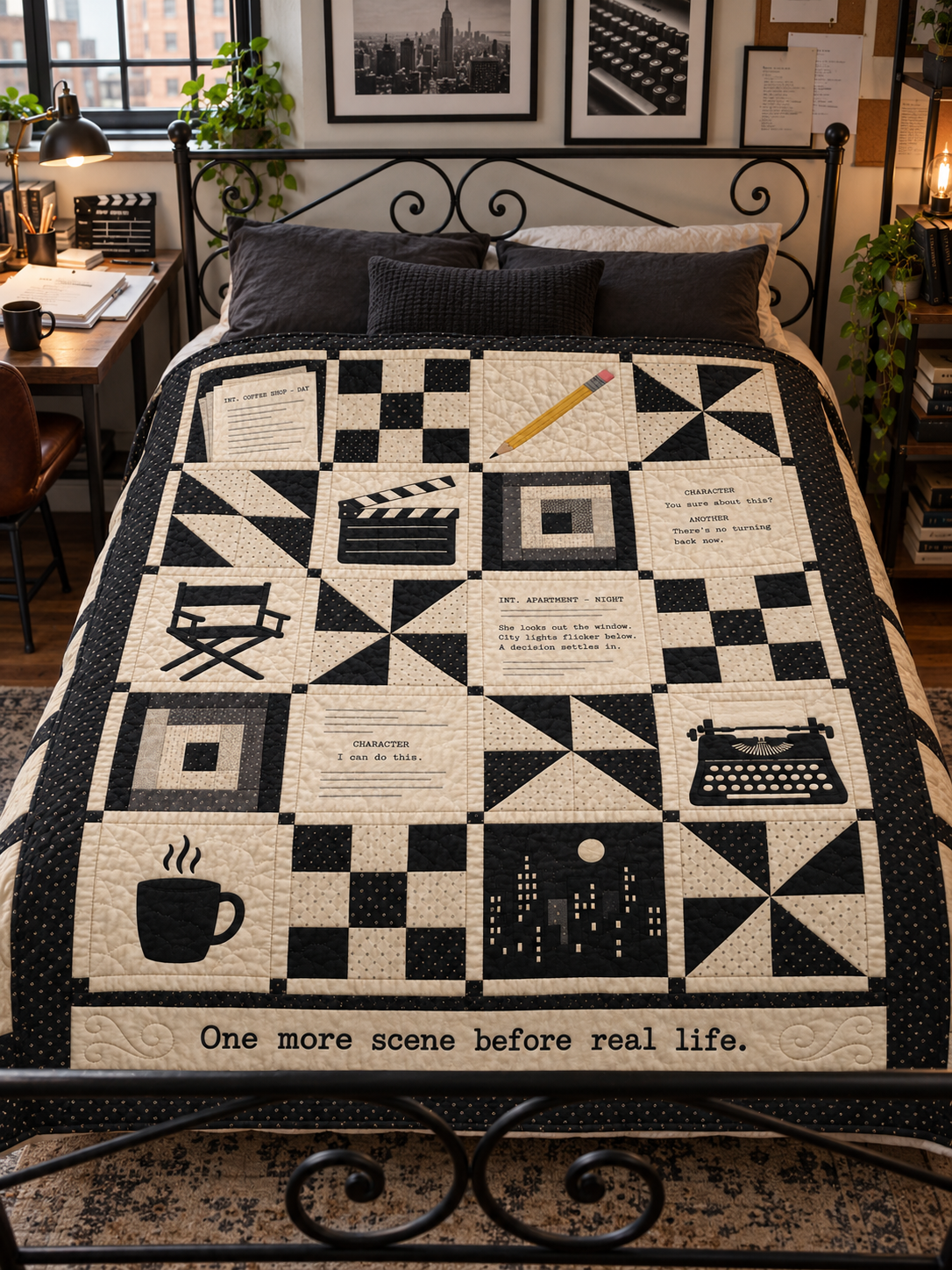 One More Scene TD281026039 Quilt Blanket — bed