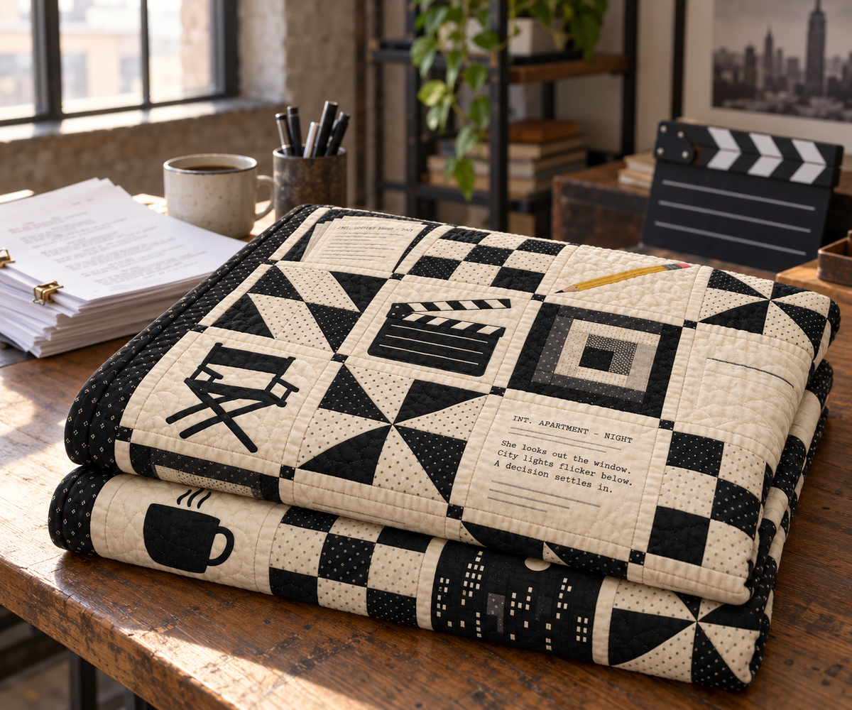 One More Scene TD281026039 Quilt Blanket — folded