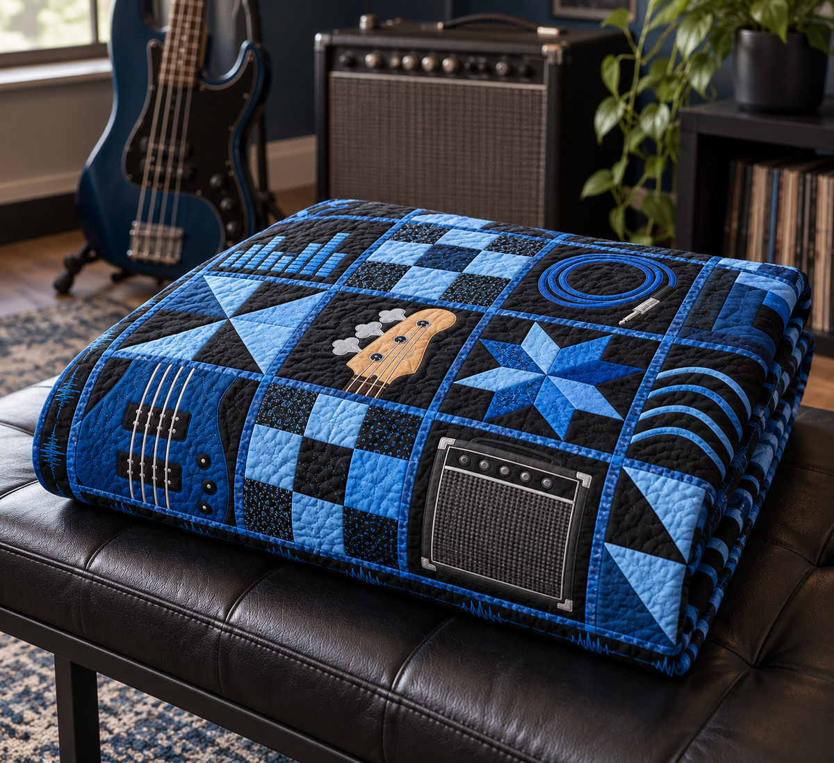 Deep Groove TD281026041 Quilt Blanket — folded