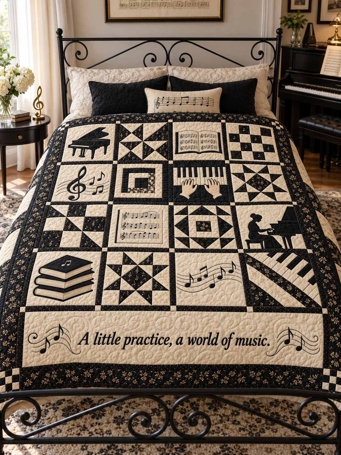 Keys to Wonder TD281026042 Quilt Blanket — bed