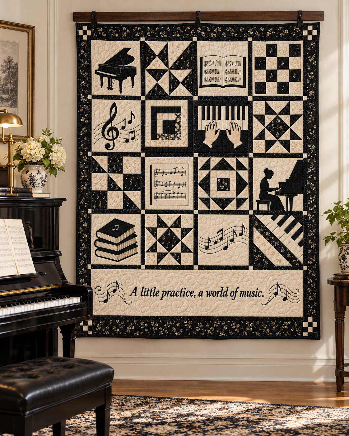 Keys to Wonder TD281026042 Quilt Blanket — hanging