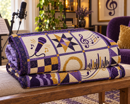 Your Own Voice TD281026043 Quilt Blanket — folded
