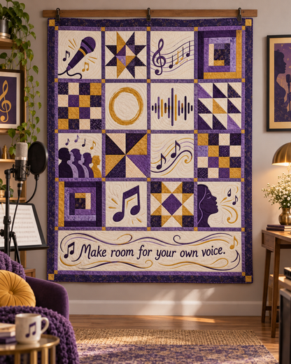 Your Own Voice TD281026043 Quilt Blanket — hanging