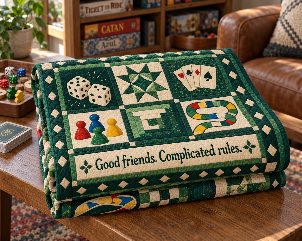 Gather & Play TD281026044 Quilt Blanket — folded