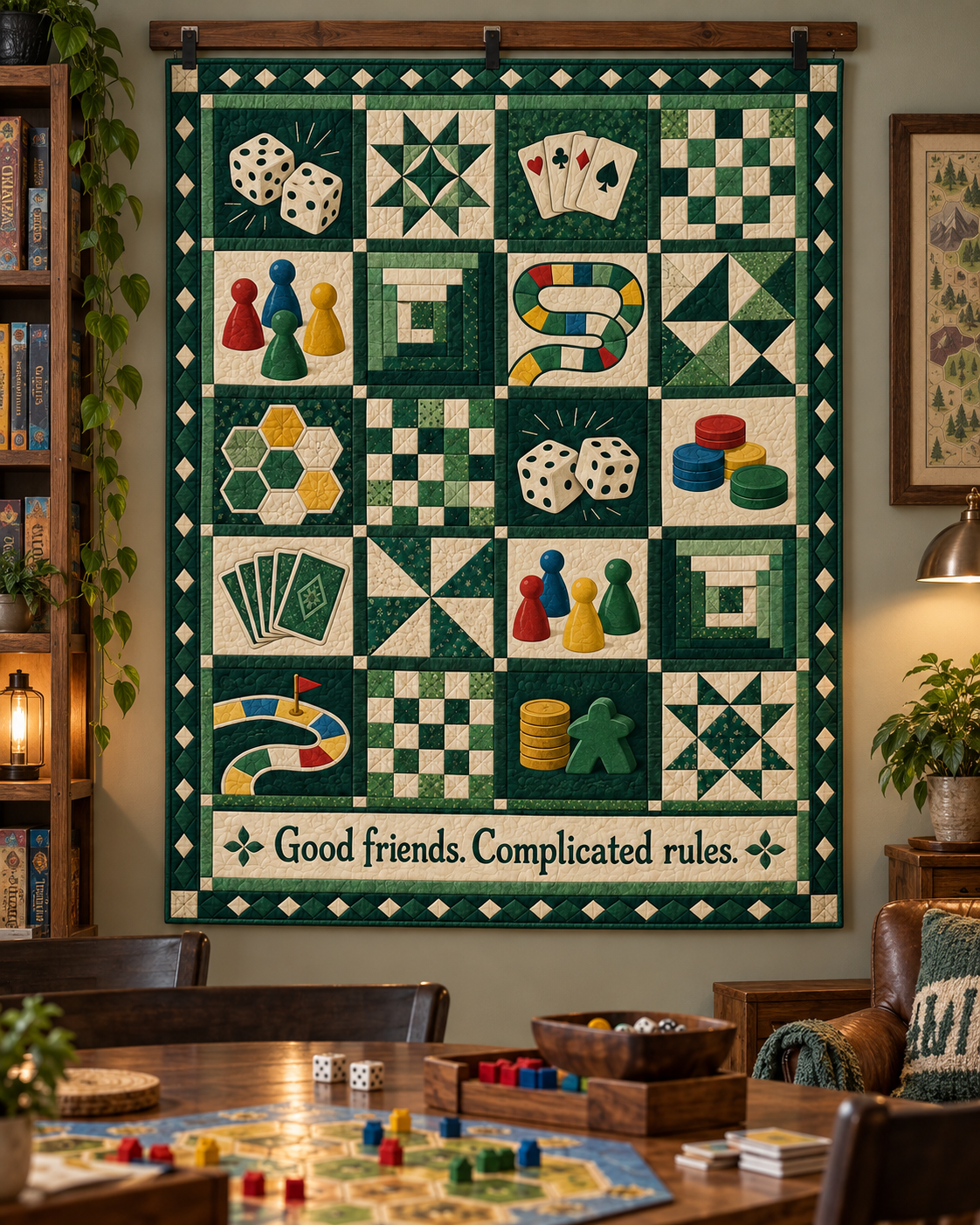 Gather & Play TD281026044 Quilt Blanket — hanging
