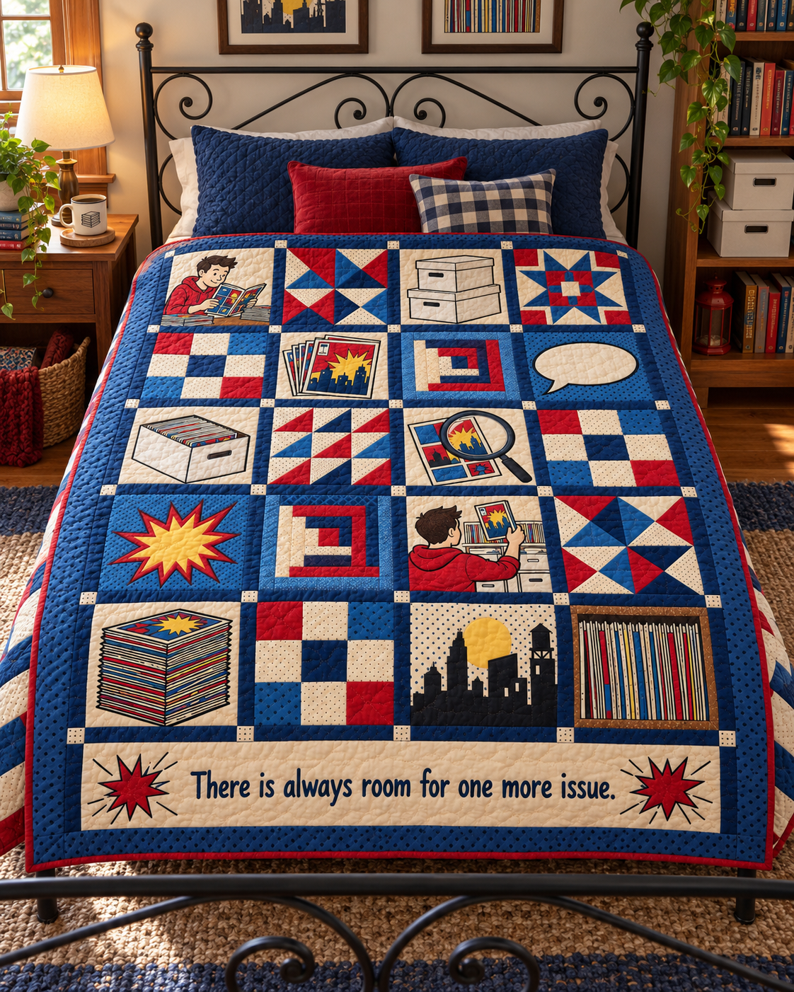 One More Issue TD281026048 Quilt Blanket — bed