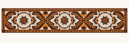 Autumn Compass Rose Quilted Table Runner — Runner Design