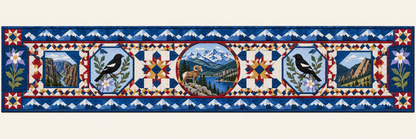 Colorado Celebration In Cloth Quilted Table Runner — Runner Design