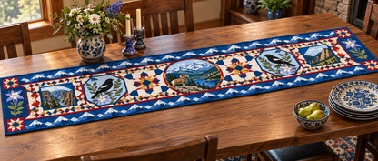 Colorado Celebration In Cloth Quilted Table Runner — Indoor