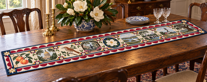 Georgia Heritage Album Quilted Table Runner — Indoor