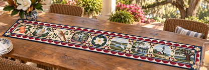 Georgia Heritage Album Quilted Table Runner — Outdoor