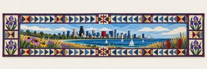 Illinois Prairie Meets The Lake Quilted Table Runner — Runner Design