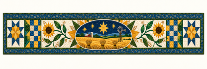 Kansas To The Stars Quilted Table Runner — Runner Design