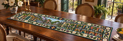 Louisiana Balcony Of Blooms Quilted Table Runner — Indoor