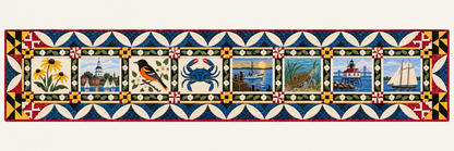 Maryland Heritage Album Quilted Table Runner — Runner Design