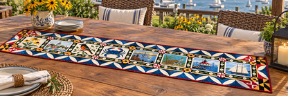 Maryland Heritage Album Quilted Table Runner — Outdoor