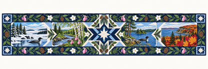 Minnesota Four Seasons Quilted Table Runner — Runner Design