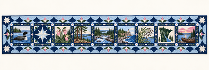 Minnesota Heritage Album Quilted Table Runner — Runner Design