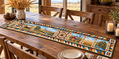 Nebraska Sandhills Passage Quilted Table Runner — Indoor