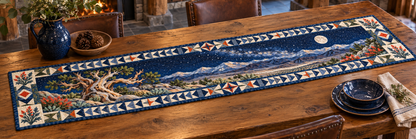Nevada Basin And Bristlecone Quilted Table Runner — Indoor
