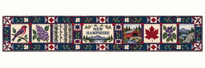 New Hampshire Granite State Home Quilted Table Runner — Runner Design