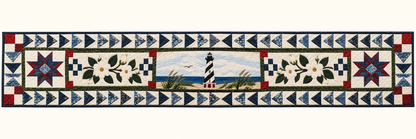 North Carolina Hatteras Spiral Quilted Table Runner — Runner Design