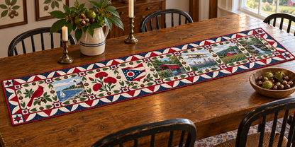 Ohio Heritage Album Quilted Table Runner — Indoor