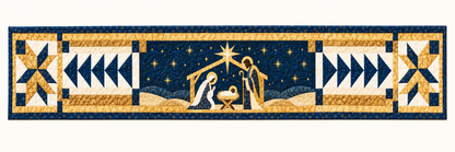 Silent Night Nativity Quilted Table Runner — Runner Design