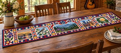 Tennessee Landmark Windows Quilted Table Runner — Indoor