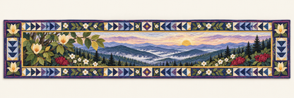 Tennessee Smoky Mountain Layers Quilted Table Runner — Runner Design