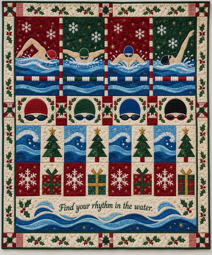 Festive Lanes Quilt Blanket - design