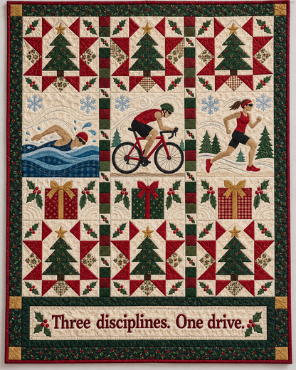 Three Ways to Christmas Quilt Blanket - design