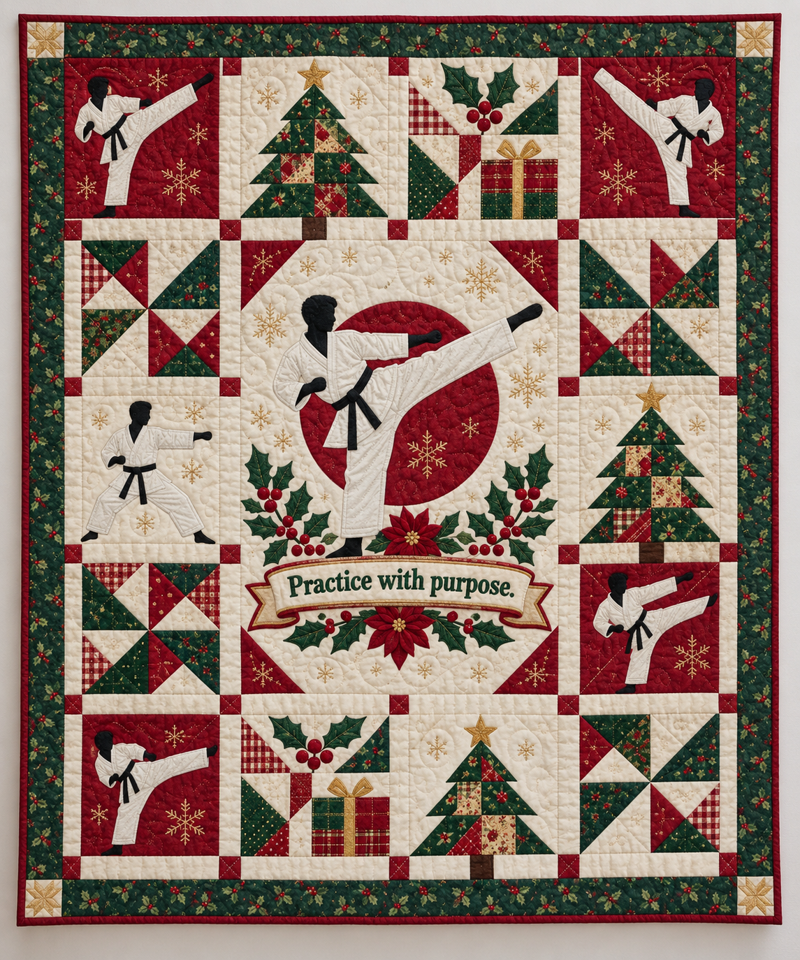 Christmas with Purpose Quilt Blanket - design