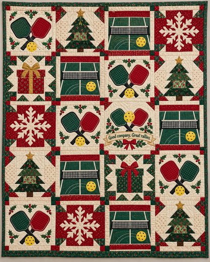 Merry Little Rally Quilt Blanket - design