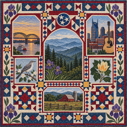 Tennessee Landmark Windows TD181026813 Quilt Blanket