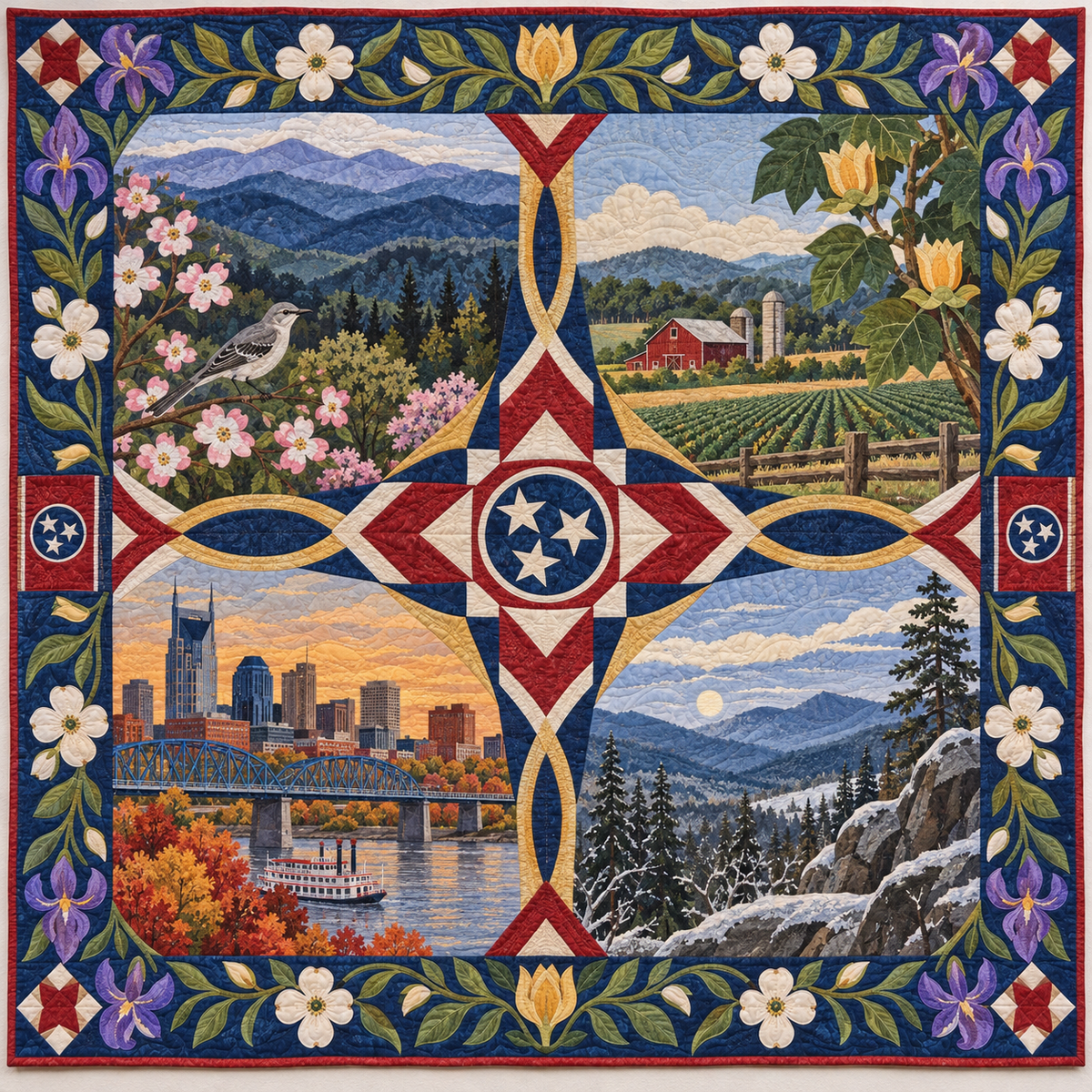 Tennessee Four Seasons TD181026818 Quilt Blanket