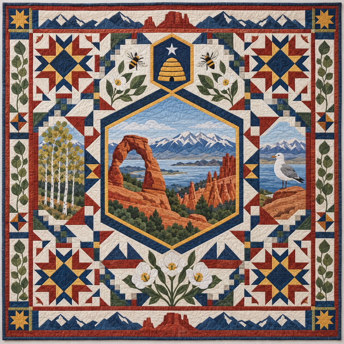 Utah Celebration In Cloth TD181026840 Quilt Blanket