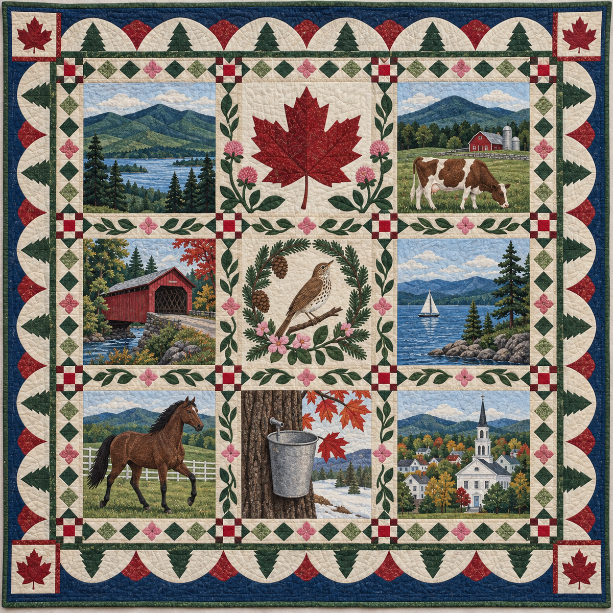 Vermont Heritage Album TD181026856 Quilt Blanket