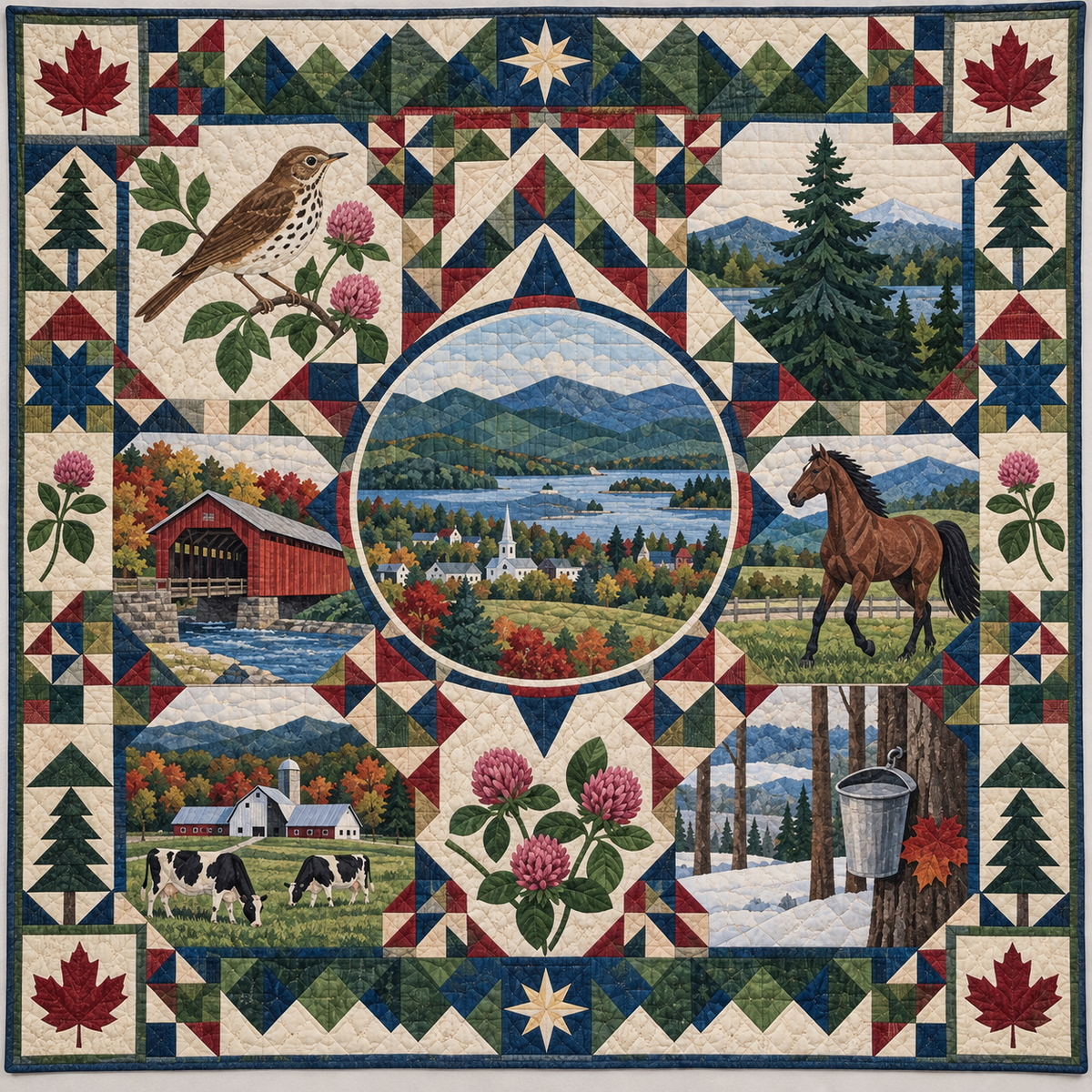 Vermont Mosaic Horizons TD181026859 Quilt Blanket