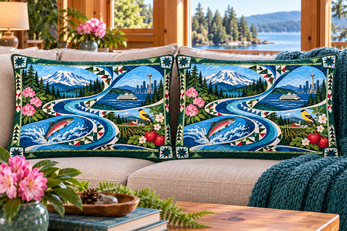 Washington Cascadia River Ribbon couch mockup