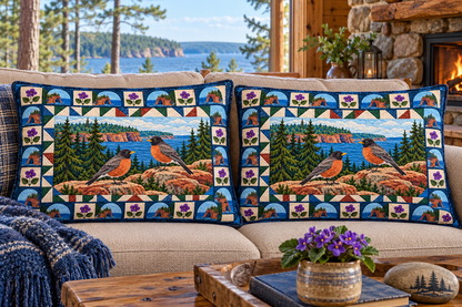 Wisconsin Superior Shore Robin Duet couch mockup