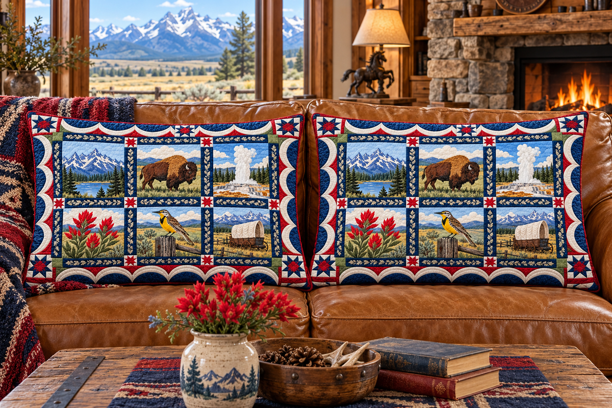 Wyoming Frontier Keepsake couch mockup