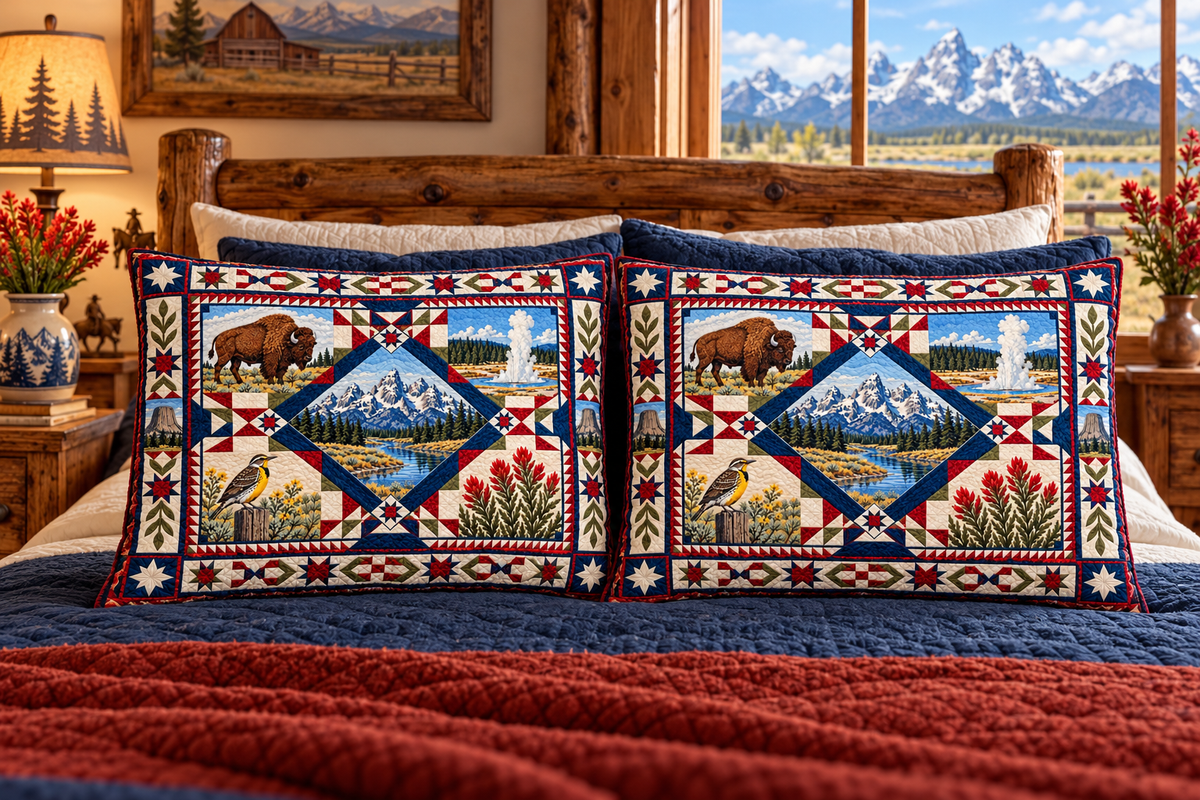 Wyoming Teton Diamond Celebration bed mockup