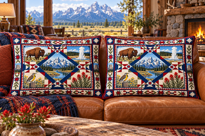 Wyoming Teton Diamond Celebration couch mockup