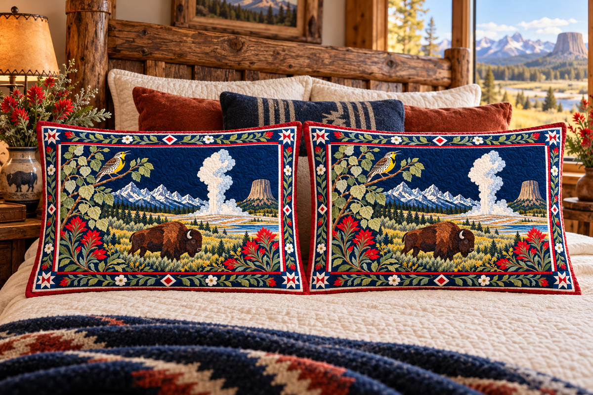 Wyoming Wildflower Majesty bed mockup