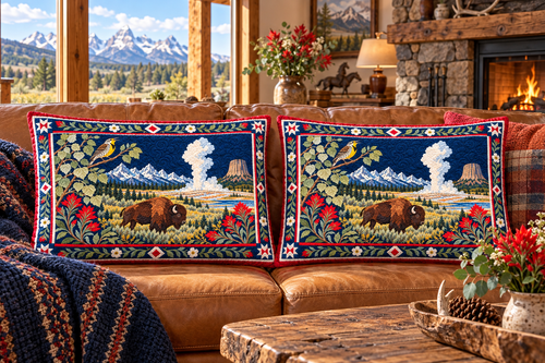 Wyoming Wildflower Majesty couch mockup