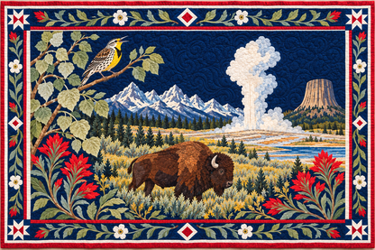 Wyoming Wildflower Majesty pillow cover design