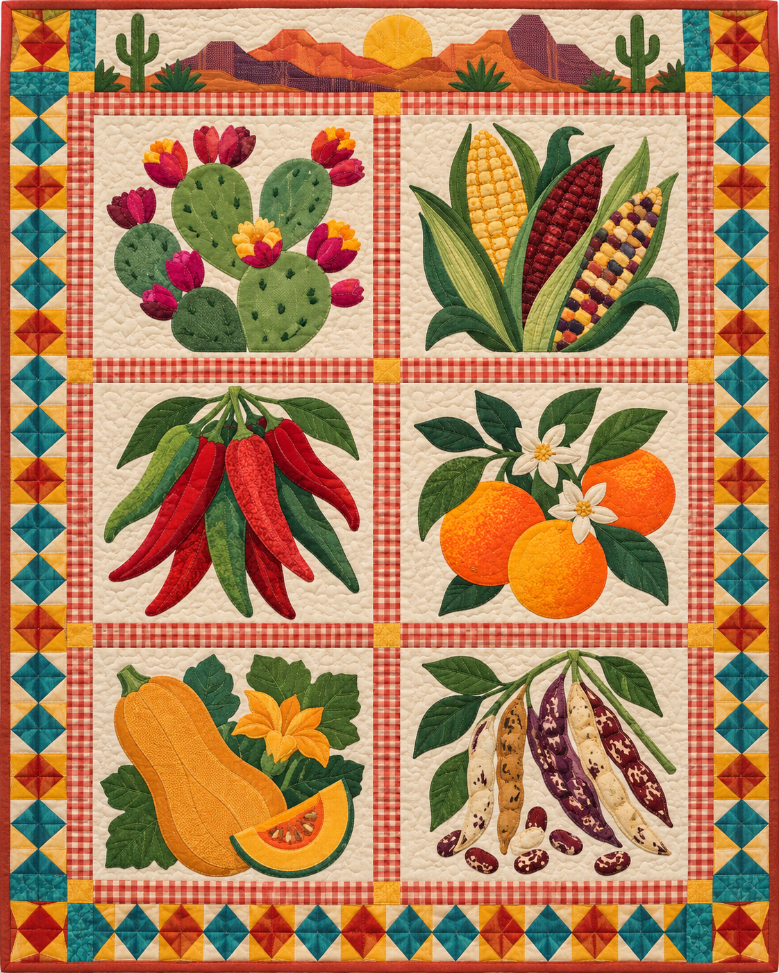 Arizona Local Table quilt blanket design