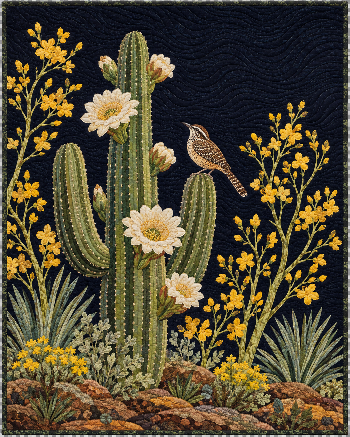 Arizona Wildflower Meadow quilt blanket design