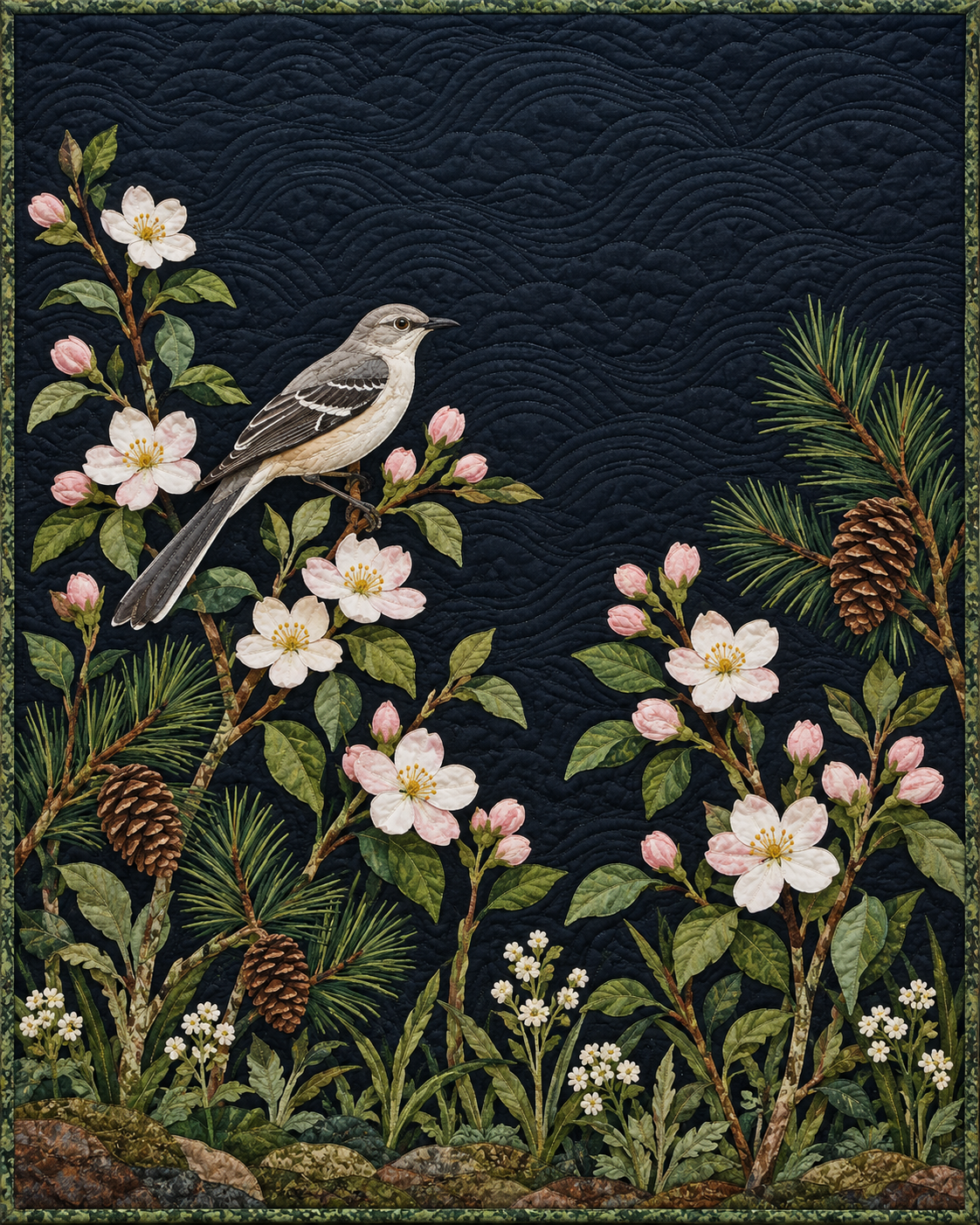 Arkansas Wildflower Meadow quilt blanket design